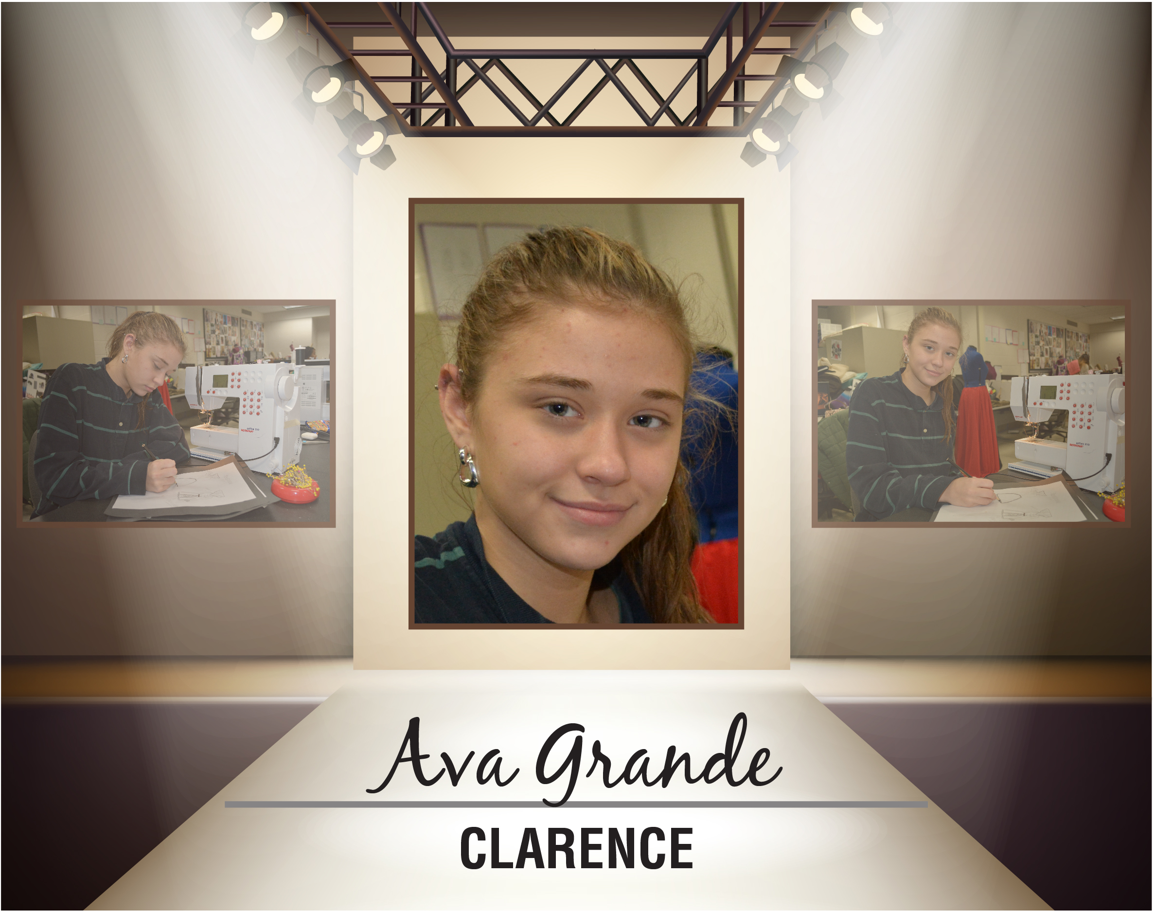 Ava Grande, Clarence